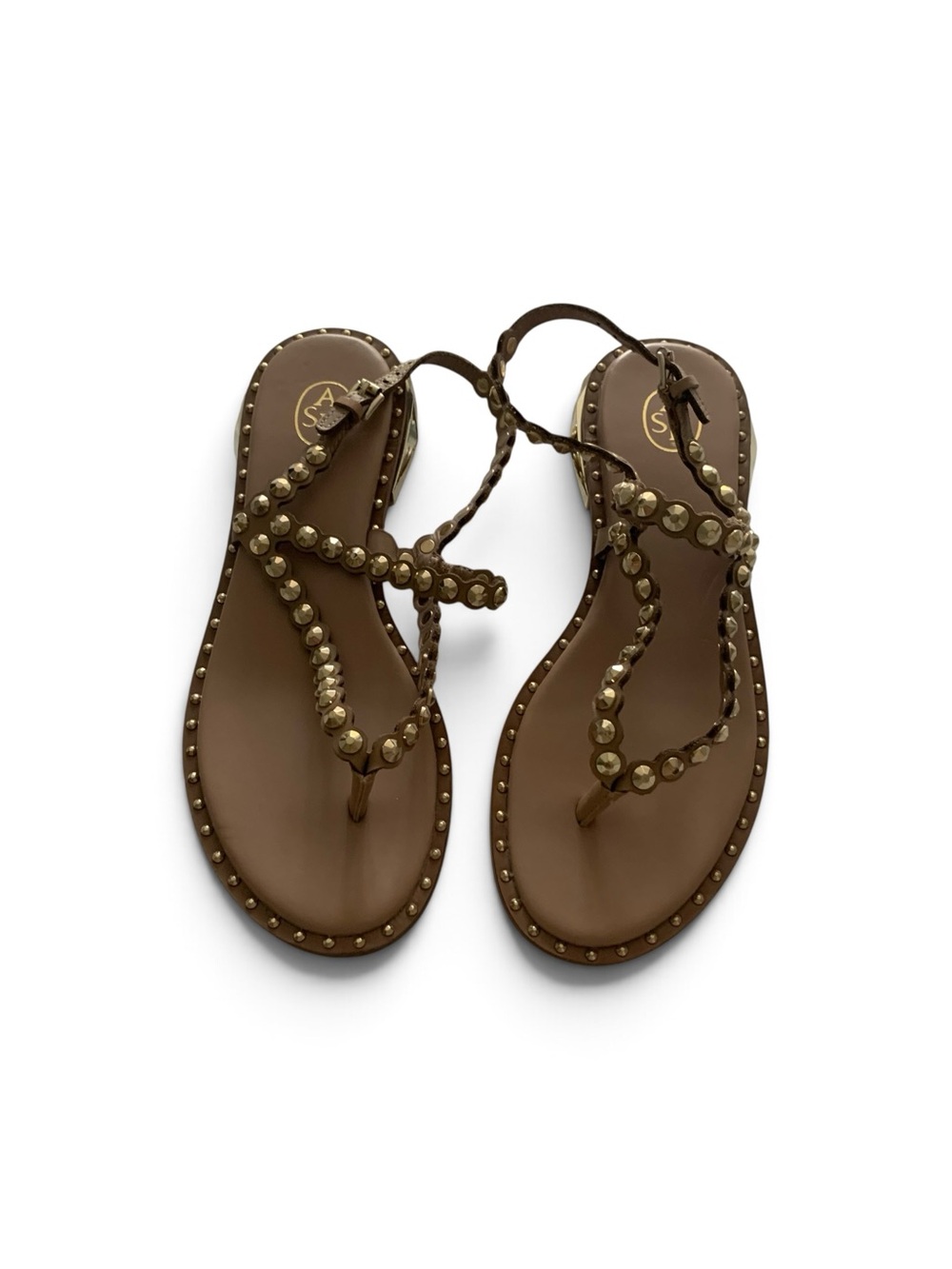 Ash Leather Sole Sandal in Nude